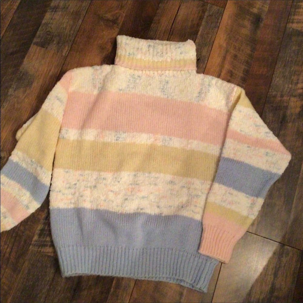 Cozy Multicolor Turtleneck Sweater